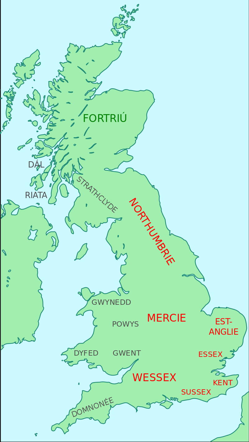 Royaumes de Grande-Bretagne  l'poque d'Offa de Mercie